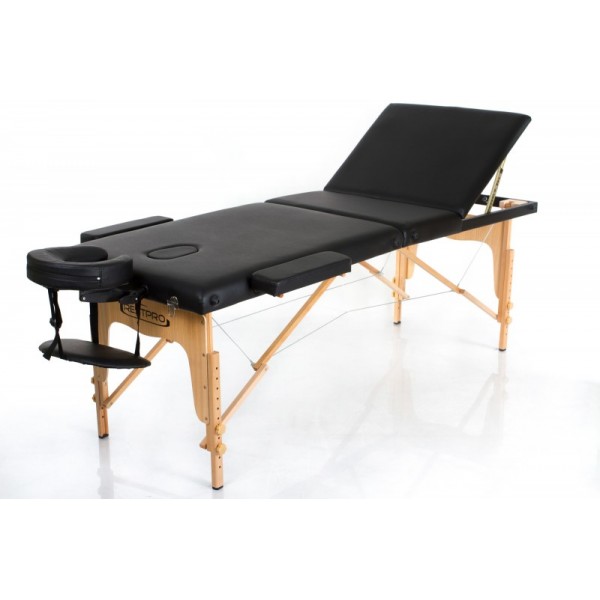 RestPro Classic 3  Black Κρεβάτι Μασάζ Φυσικοθεραπείας Βαλίτσα