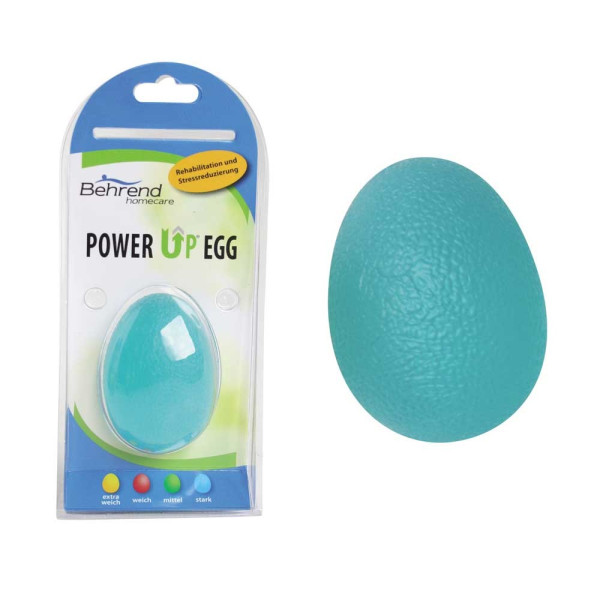 Power Up Hand Trainer Blue Μπαλάκι Ωοειδές Σιλικόνης / ισχυρό