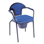 Καρέκλα WC Blue1 Κάθισμα ανυψωτικό τουαλέτας με μαλακό κάθισμα και ψηλή πλάτη 