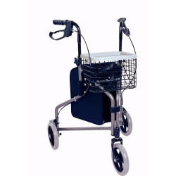 Rollator 3τροχο Silver περιπατητήρας πτυσσόμενος τροχήλατος