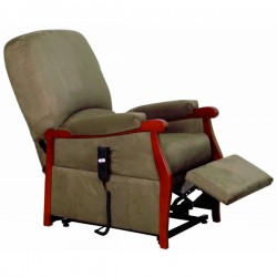Πολυθρόνα ηλεκτρική ανακλινόμενη ξύλινα πλαϊνά